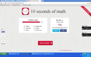 20141130 captura pantalla 10 seconds of math